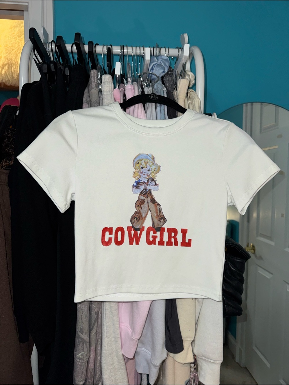 Cowgirl Graphic Tee - White